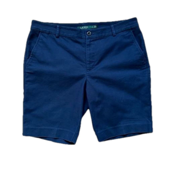 Lauren by Ralph Lauren Navy Blue Bermuda Shorts - Size 12P - Picture 1 of 11